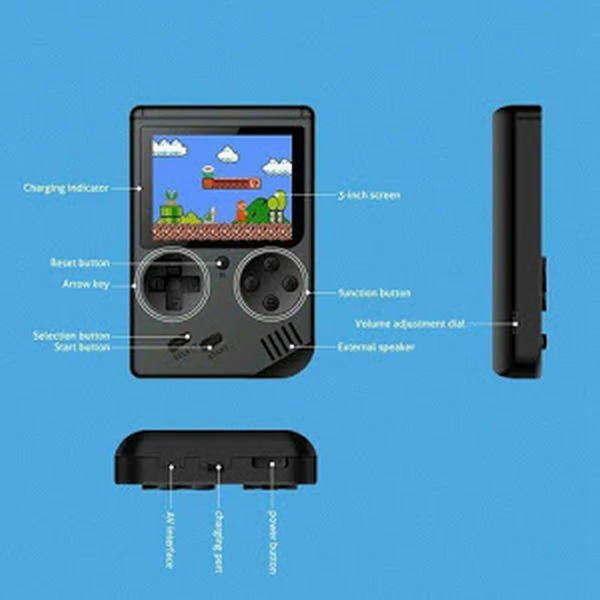 Consola de jocuri video, portabila, Retro Mini Gameboy 400 in 1 - imagine 2