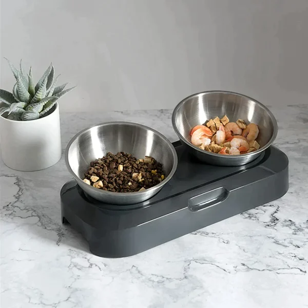 Set 2 boluri inox , pentru hrana animalelor - imagine 3