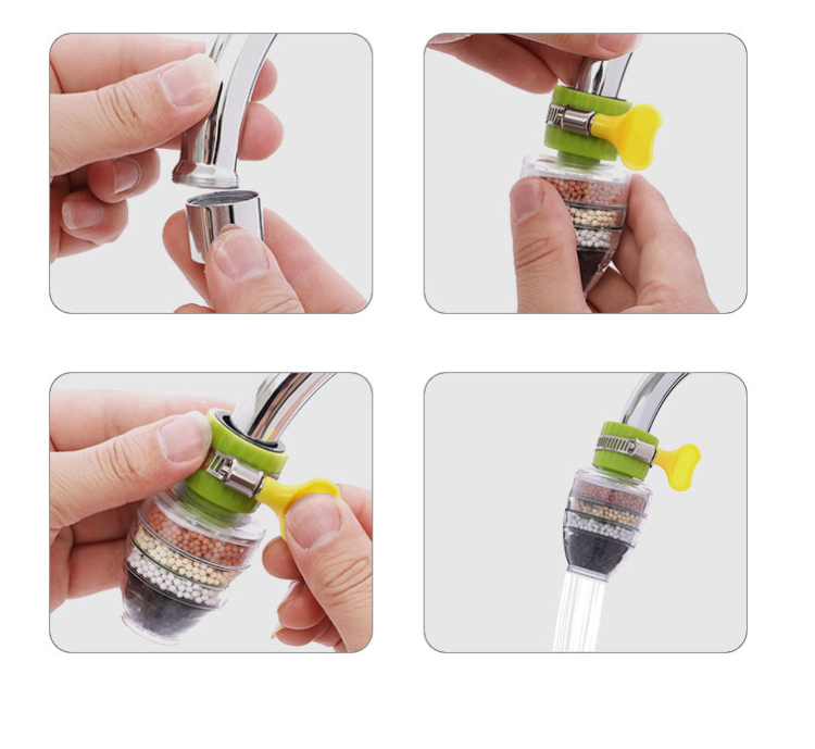 Set 3 x filtru de apa universal cu 5 straturi de filtrare - imagine 2