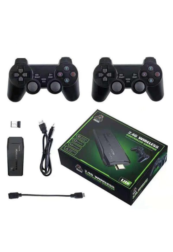 Consola wireless , 1Tech SH-G02, 10.000 de jocuri incorporate, doua joystick-uri wireless, 4K, 2,4 GHz, negru - imagine 3