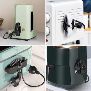 Set 3 Suport autoadeziv pentru cabluri pentru aparate electrocasnice