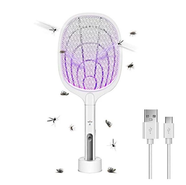 Paleta electrica reincarcabila pentru tantari si insecte cu suport inclus - imagine 2