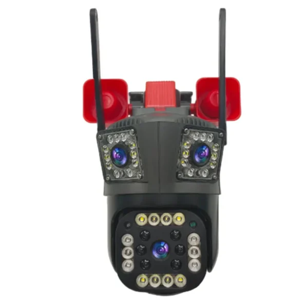 Camera de Supraveghere Tripla WIFI, 4G, 4K cu alarma