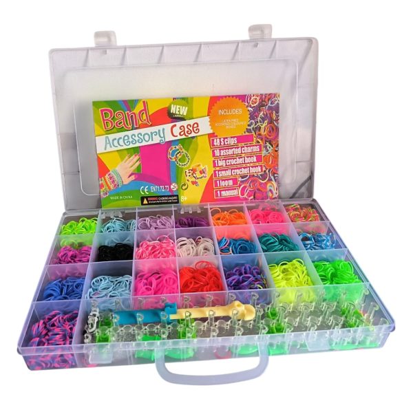 Set creativ de elastice  pentru confectionat bratari