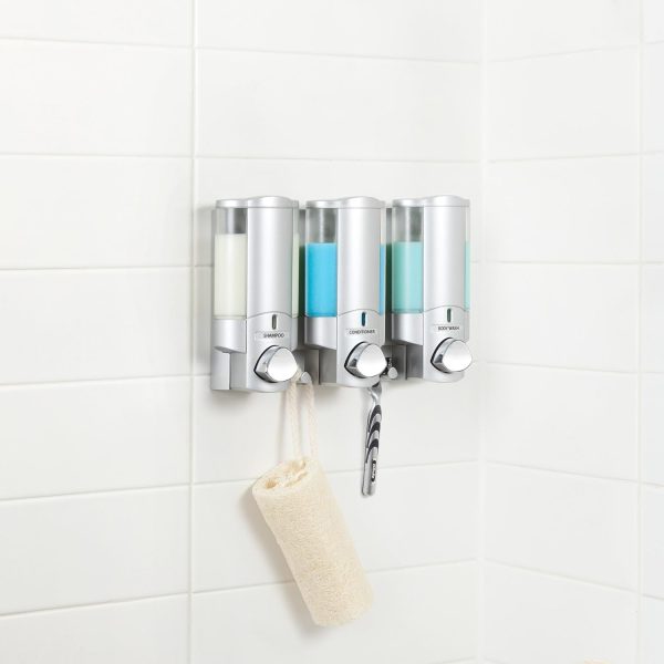 Set dispenser gel de dus, sampon, sapun lichid, balsam sau conditioner pentru baie,  3 X 500 ml - imagine 2
