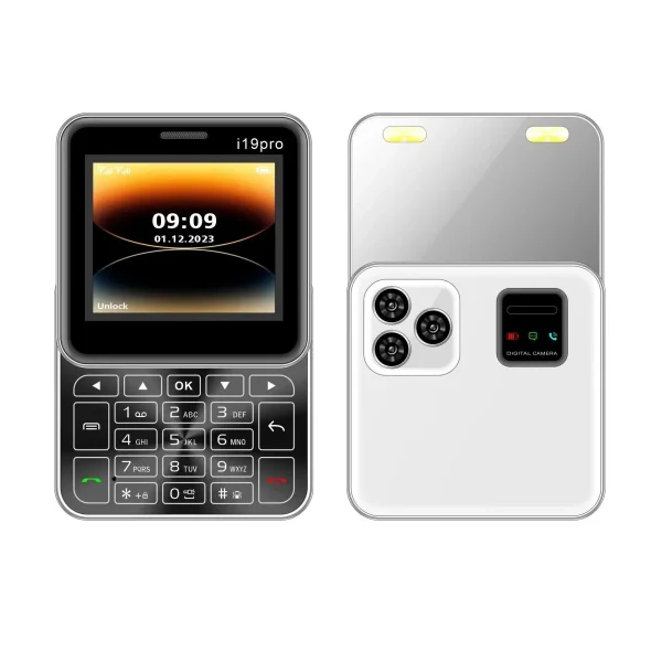 Telefon Mini i19 Pro Slide Button – 2.4", Dual SIM, 2G GSM, camera, FM, Bluetooth, butoane, deblocat - imagine 2