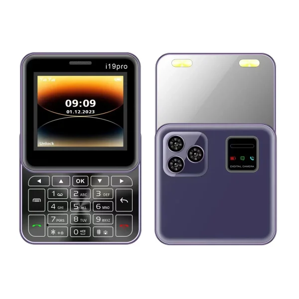 Telefon Mini i19 Pro Slide Button – 2.4", Dual SIM, 2G GSM, camera, FM, Bluetooth, butoane, deblocat - imagine 5