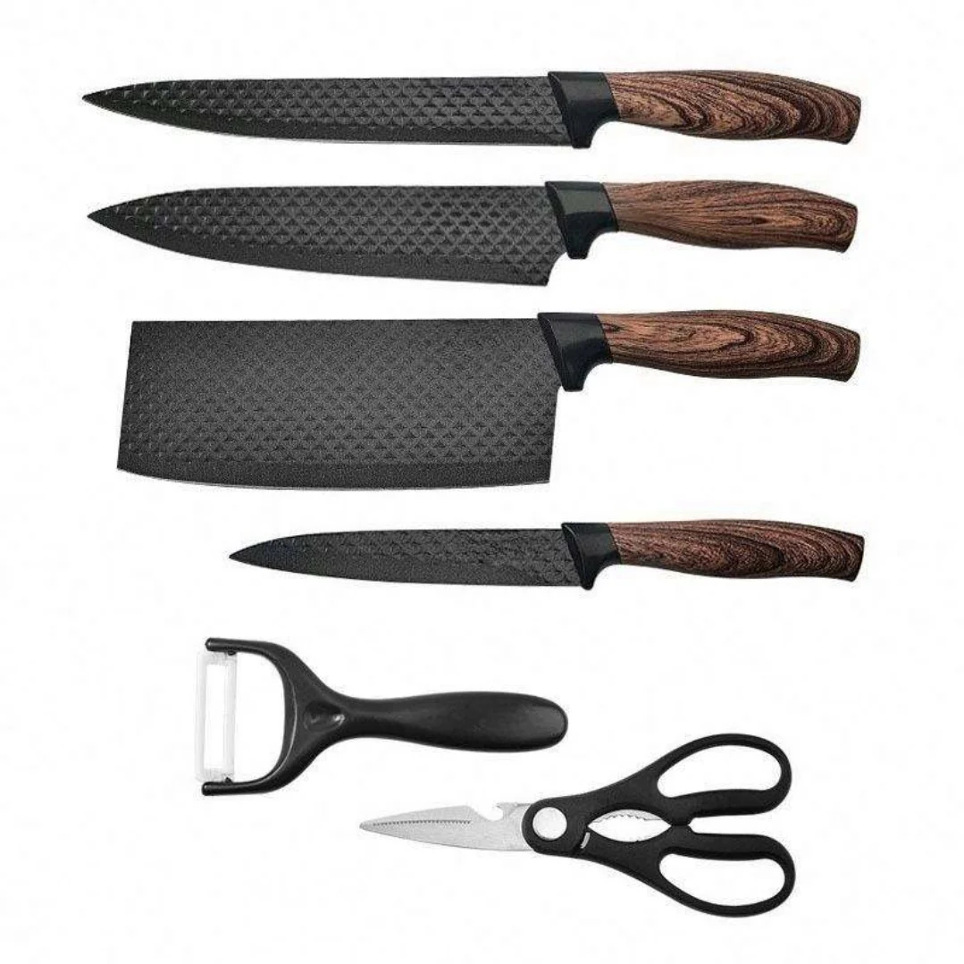 Set 6 Cuțite Profesionale din Oțel Inoxidabil, pentru Bucătărie - imagine 2