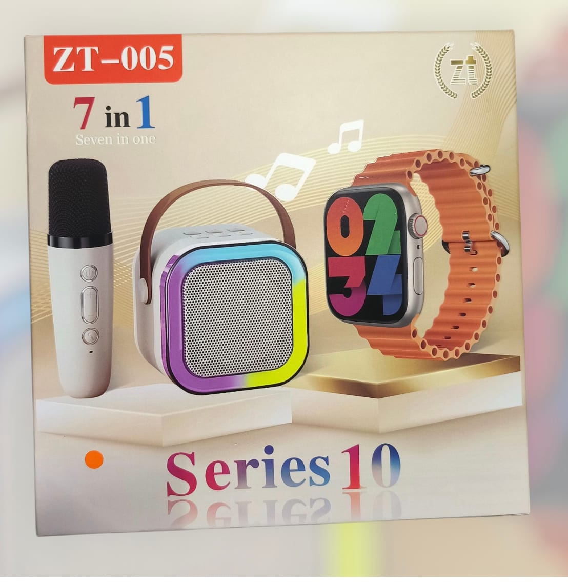 Ceas inteligent multifunctional cu 4 curele +cadou o boxa cu microfon