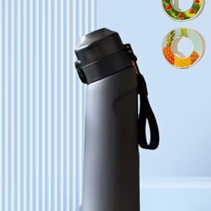 Sticla aromatizata, Tritan, Rezistenta la Cadere 650 ml cu 2 capsule diferite cadou