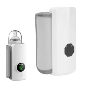 Incalzitor portabil biberon, 6000 mAh, ajustabil, alb,