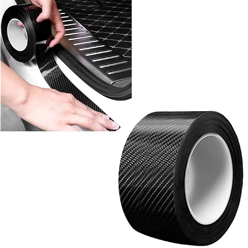 Folie 2 role de protectie carbon 3D, rola 5 cm x 3 M - imagine 2