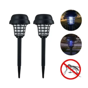 Lampa solara impotriva tantarilor, utilizare interioara sau exterioara, 2 bucati, 35cm