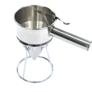 Dozator de Aluat - 1,3 L - Oțel Inoxidabil - cu Buton de Dozare