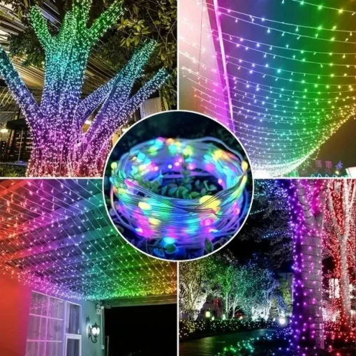 Instalatie LED de 10 metri, bandă RGB cu Bluetooth și aplicatie telefon - imagine 5